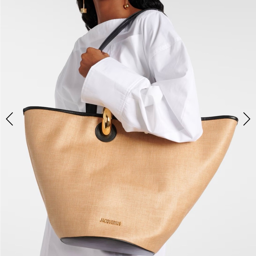 Jacquemus Bambola Tote with Gold Detail